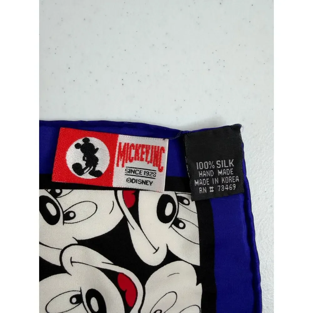 Mickey Mouse 100% Silk Handmade Scarf 34